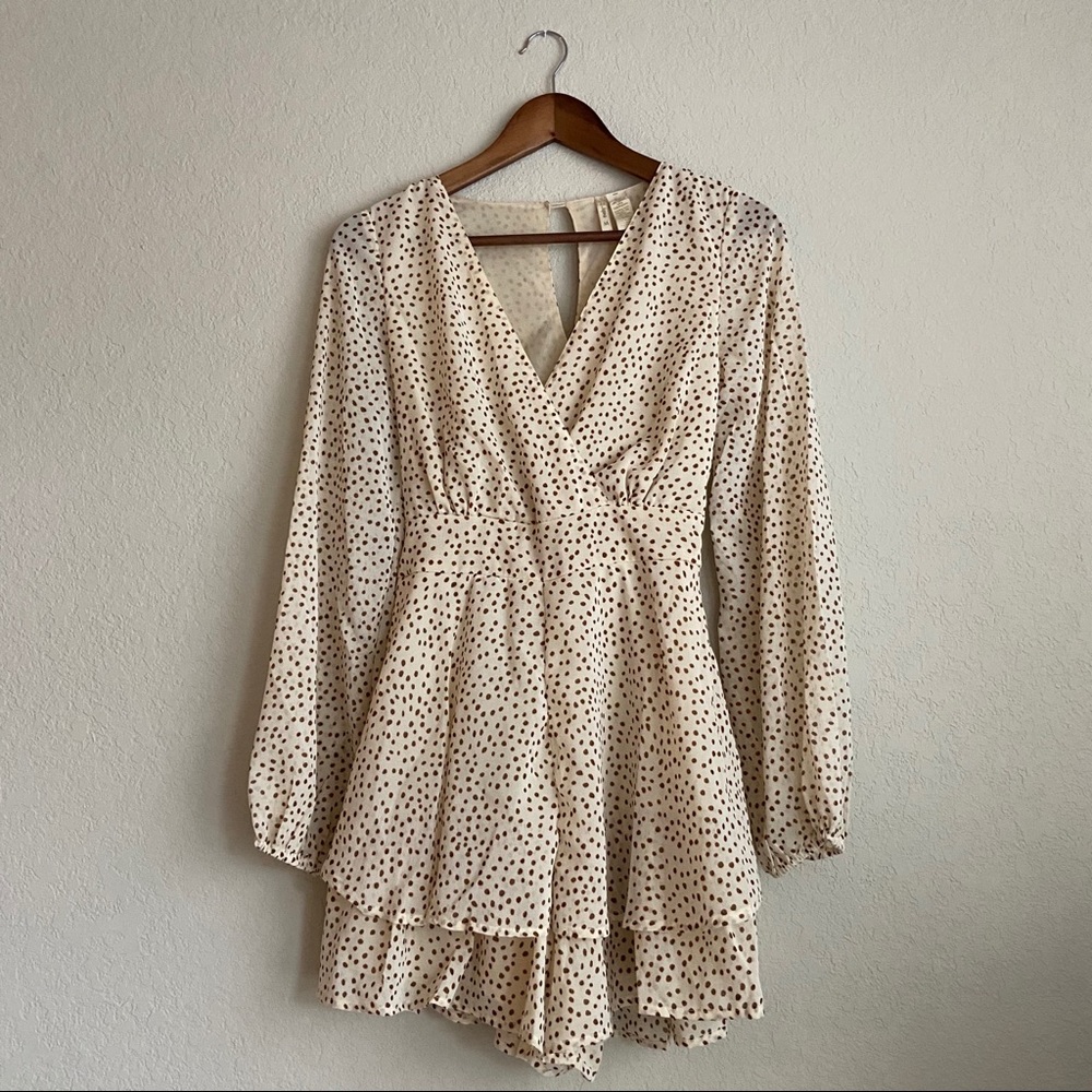 Spotted Chiffon Romper | NWT